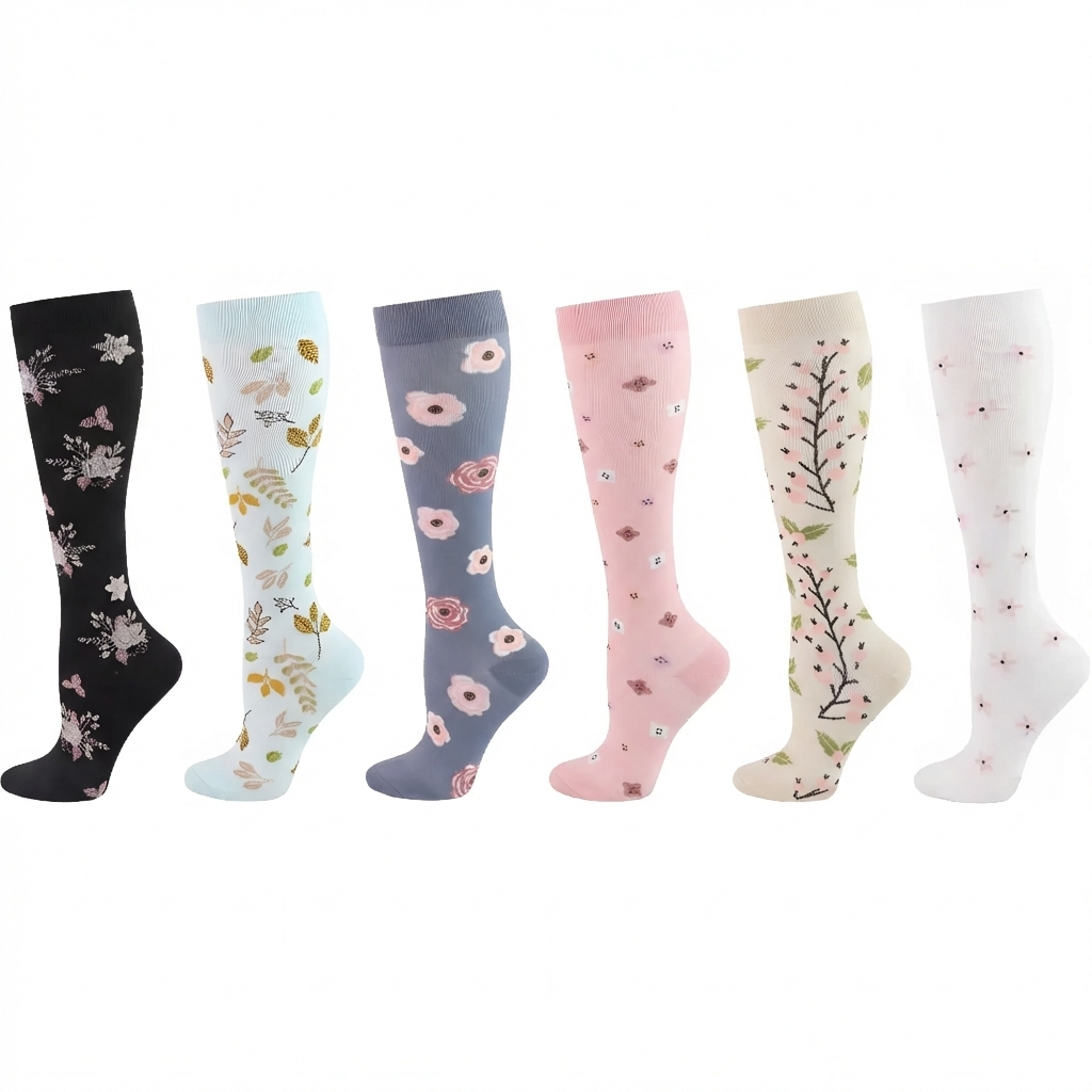 Premium 6 Pack Compression Socks